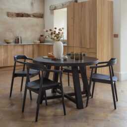 Carter Black Dining Armchairs - Set of 2 - thumbnail 2
