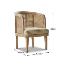 Willow Classic Oak Accent Chair - thumbnail 6