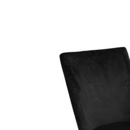 Lola Black Dining Chairs - Set of 2 - Gold Legs - thumbnail 4