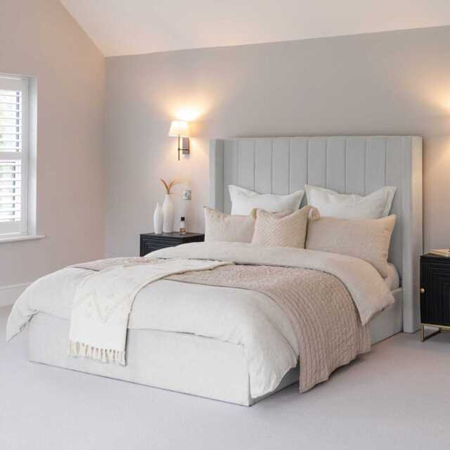 Alice Double Ottoman Bed - Cloud Grey - image 1