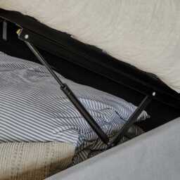 Alice Double Ottoman Bed - Cloud Grey - thumbnail 6