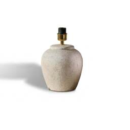 Selham 30cm Ceramic Lamp Base - Rustic White - thumbnail 6