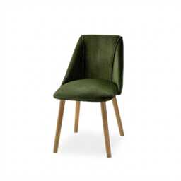 Freya Fern Green Dining Chairs - Set of 2 - Pale Oak Legs - thumbnail 3