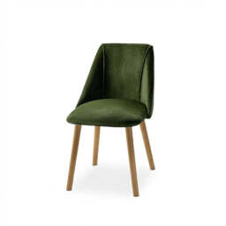 Freya Fern Green Dining Chairs - Set of 2 - Pale Oak Legs - thumbnail 3