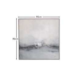 Elswick 82X82cm Sea Spray Wall Art - Silver Frame - thumbnail 4