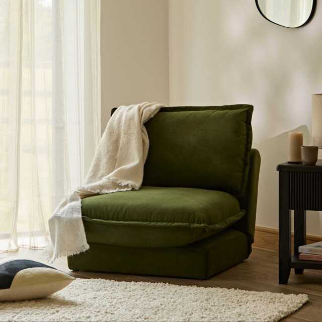Harlow Single Sofa Bed - Fern Green - image 1