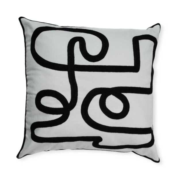 Epworth 45x45cm Cushion Cover - Noir Black - image 1