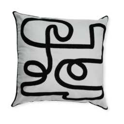 Epworth 45x45cm Cushion Cover - Noir Black - thumbnail 1