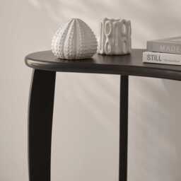 Celeste Black Mango Wood Console Table - thumbnail 4