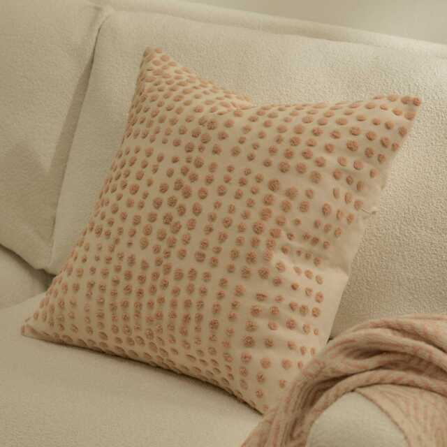 Lohara 45 x 45cm Cushion Cover - Blush Pink - image 1