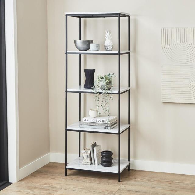 Jay Marble and Black Tall Bookcase - image 1