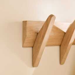 Roe Large Whitewash Oak Coat Rack - thumbnail 5