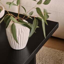 Ethan Mango Wood Square Coffee Table - Jet Black - thumbnail 4