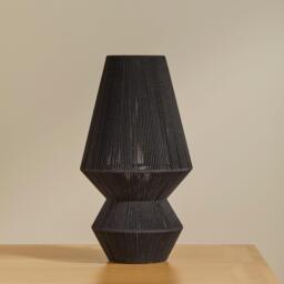 Neri Large Black Cotton String Table Lamp - thumbnail 6