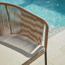 Hali Natural Rope Chair with Cushions - Set of 2 - thumbnail 4