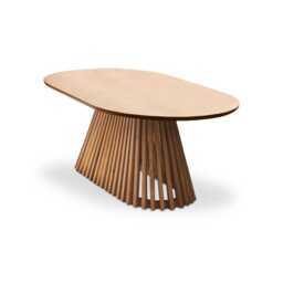 Willow Pale Oak Oval Coffee Table - thumbnail 6