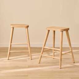 Silvester Whitewash Bar Stool