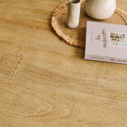 Jade 130cm Chalked Mango Wood Round Dining Table - thumbnail 6