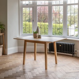 Charlie Oak Dining Table Set  - Extendable - 4 Seater - Faye Woven Oak Dining Chairs - thumbnail 4