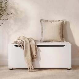 Essie Wooden Storage Chest - Blanket Box - Toy Chest - White