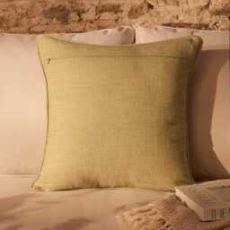 Camber 45x45cm Garden Scatter Cushion Cover - Sage Green with Green Piping - thumbnail 4