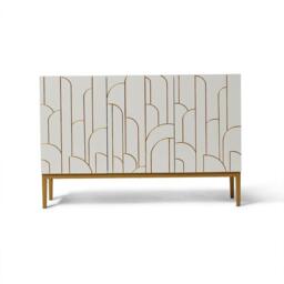 Gatsby 3 Door Sideboard - Snow White - thumbnail 3