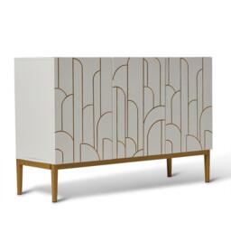 Gatsby 3 Door Sideboard - Snow White - thumbnail 4