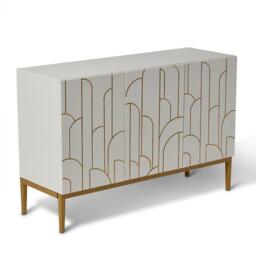 Gatsby 3 Door Sideboard - Snow White - thumbnail 5