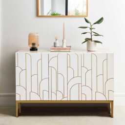 Gatsby 3 Door Sideboard - Snow White - thumbnail 1