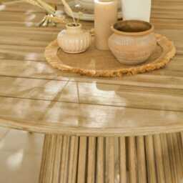 Willow 8 Seater White Acacia Oval Garden Dining Set with Cove Green Rope Chairs - thumbnail 4