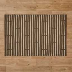 Rushall Wool and Cotton Rug - Gunmetal Grey - 160 x 230cm - thumbnail 3
