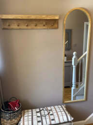 Ingham 140x40cm Wooden Arch Mirror - Natural - thumbnail 5