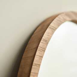 Ingham 140x40cm Wooden Arch Mirror - Natural - thumbnail 2