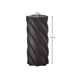 Bianca Concrete Garden Side Table - Black - thumbnail 6
