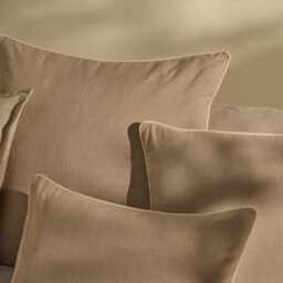 Camber 35x55cm Garden Scatter Cushion Cover - Sand with Off White Piping - thumbnail 3