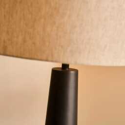 Foxcote Black Metal Floor Lamp Base - 129cm - thumbnail 3