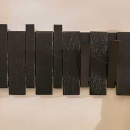 Lowell Wooden Folding Coat Rack - Black Oak - thumbnail 5