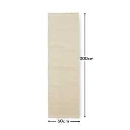 Atcham Clay/ Natural Runner Rug - 200x60cm - thumbnail 6