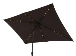 Cube 10 Seater Rattan Outdoor Dining Set with Grey LED Premium Parasol  - Black Weave - thumbnail 5