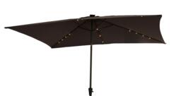 Cube 10 Seater Rattan Outdoor Dining Set with Grey LED Premium Parasol  - Black Weave - thumbnail 6