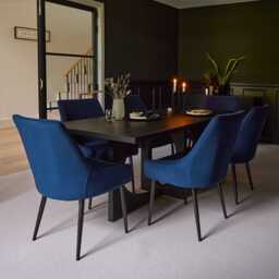 Maeve Ink Dining Chairs - Set of 2 - Black Legs - thumbnail 2