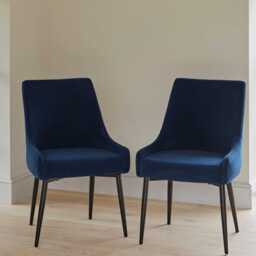 Maeve Ink Dining Chairs - Set of 2 - Black Legs - thumbnail 1