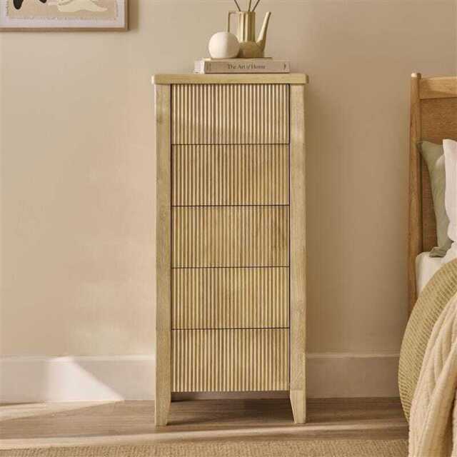 Raleigh 5 Drawer Tallboy - Whitewash - image 1