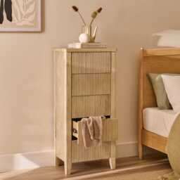 Raleigh 5 Drawer Tallboy - Whitewash - thumbnail 5