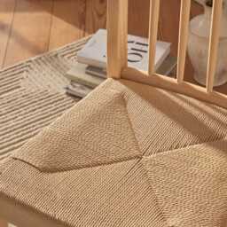 Tilly Woven Dining Chairs - Set of 2 - Whitewash Oak Legs - thumbnail 6