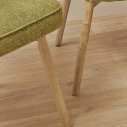 Marilyn Green Dining Chairs - Set of 2 - Whitewash Legs - thumbnail 6