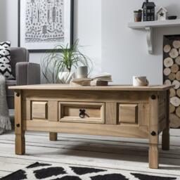 Corona Solid Pine Coffee Table - thumbnail 2