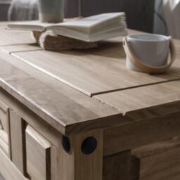 Corona Solid Pine Coffee Table - thumbnail 5
