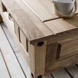 Corona Solid Pine Coffee Table - thumbnail 6