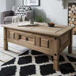 Corona Solid Pine Coffee Table - thumbnail 3